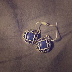 Beautiful blue and silver earrings